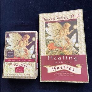 Doreen Virtue Virtue “Healing with the Fairies Oracle cards w/Booklet& PB Book